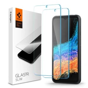 Gehärtetes Glas Spigen GLAS.tR Slim Samsung Galaxy Xcover 6 Pro [2 PACK]