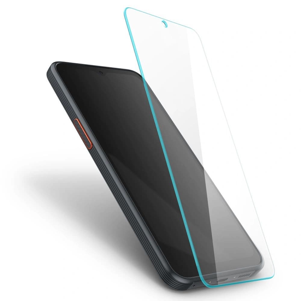Gehärtetes Glas Spigen GLAS.tR Slim Samsung Galaxy Xcover 6 Pro [2 PACK] - 5