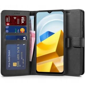 Etui Tech-Protect Wallet Xiaomi POCO M5 černé