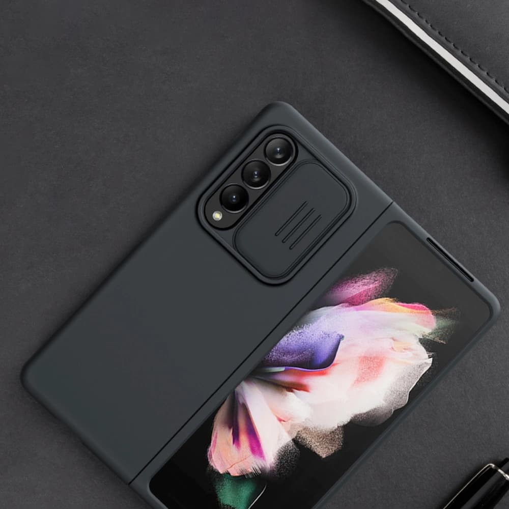 Etui Nillkin CamShield Silky Silicone Samsung Galaxy Z Fold 3 černé - 10