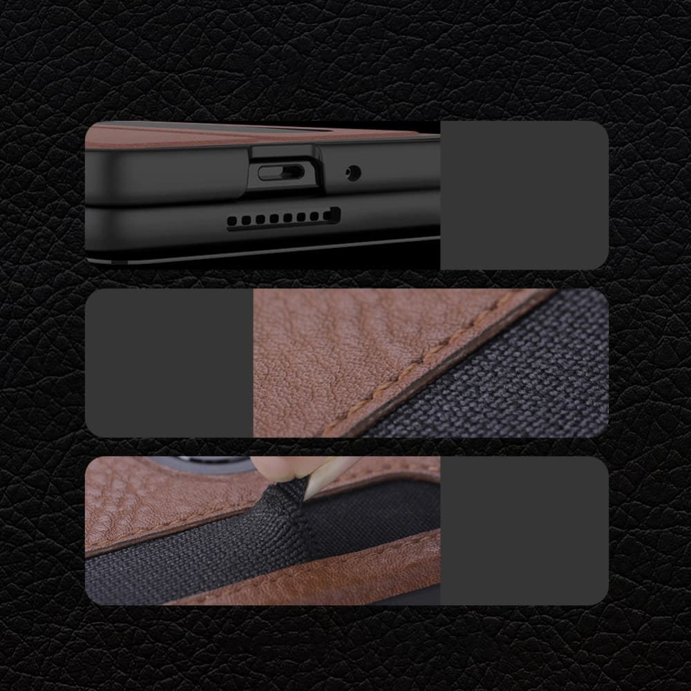 Etui Nillkin Aoge Leather Samsung Galaxy Z Fold 3 černé - 13