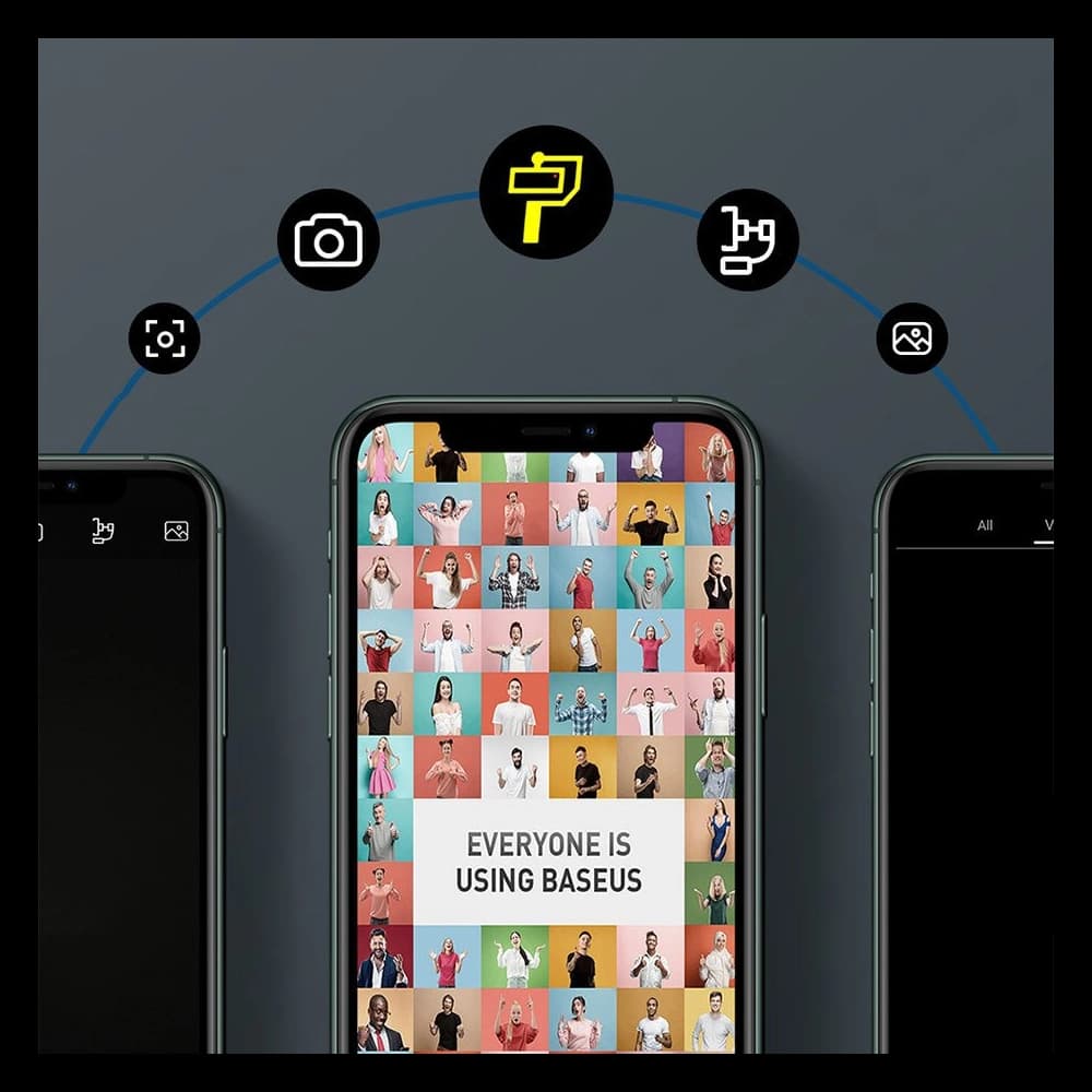 Gimbal 3 osý Baseus šedý - 19