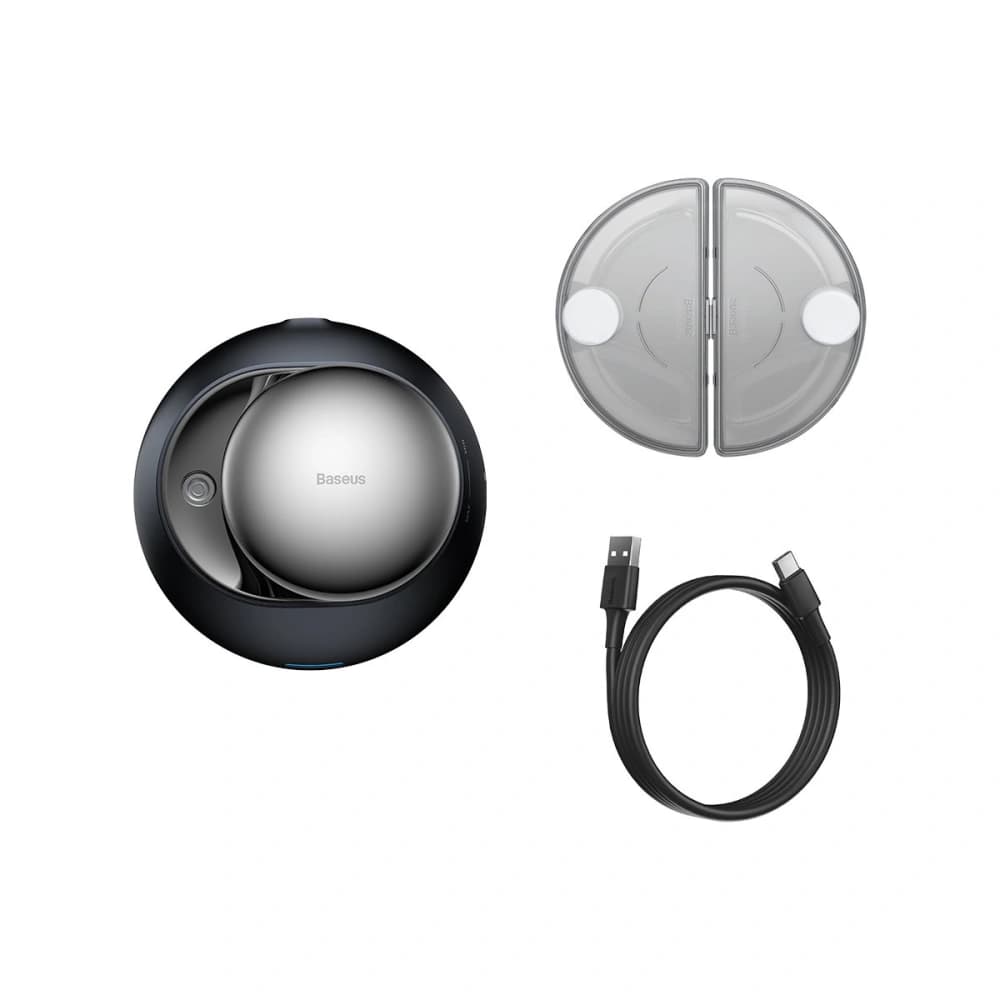 Auto-Lufterfrischer Baseus + 2 Nachfüllungen (Freesie + Glocke) + 1m schwarzes USB-C-Kabel - 11