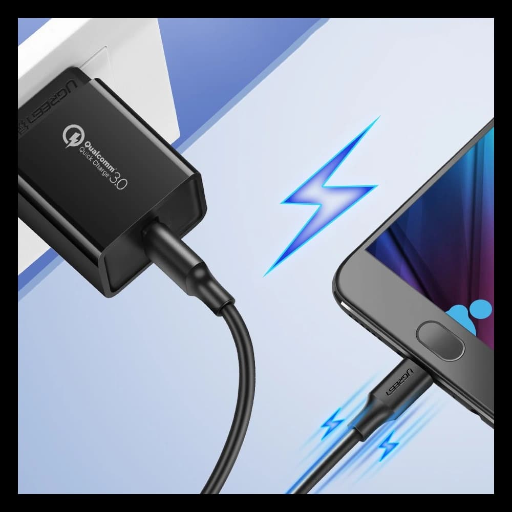 Kabel UGREEN US289 USB/microUSB 2,4A 480Mbps 1,5m černý - 4