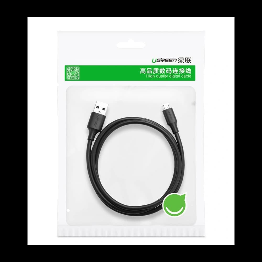 Kabel UGREEN US289 USB/microUSB 2,4A 480Mbps 1,5m černý - 5