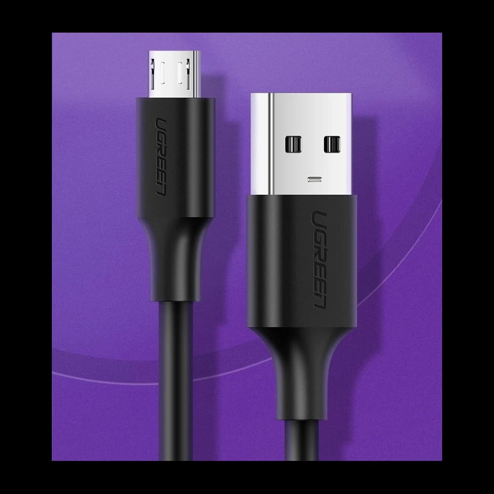 Kabel UGREEN US289 USB/microUSB 2,4A 480Mbps 1,5m černý - 13