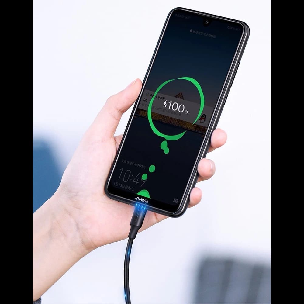 Kabel UGREEN US289 USB/microUSB 2,4A 480Mbps 1,5m černý - 14