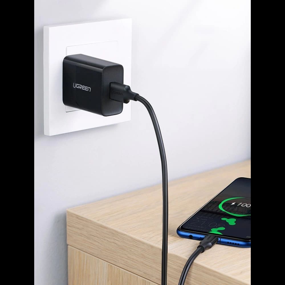 Kabel UGREEN US289 USB/microUSB 2,4A 480Mbps 1,5m černý - 18