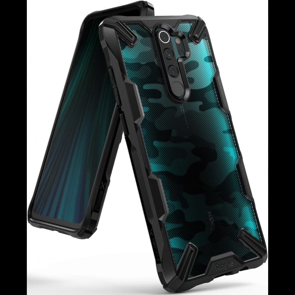 Ringke Fusion-X Design Redmi Note 8 Pro Camo Black - 1