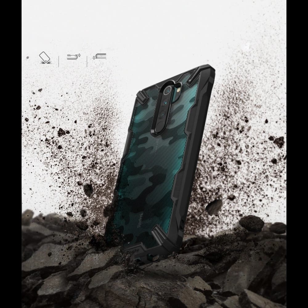Ringke Fusion-X Design Redmi Note 8 Pro Camo Black - 4