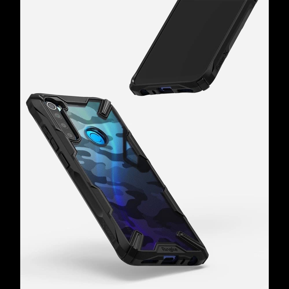 Case Ringke Fusion-X Design Redmi Note 8 Camo (Moro) Schwarz - 6