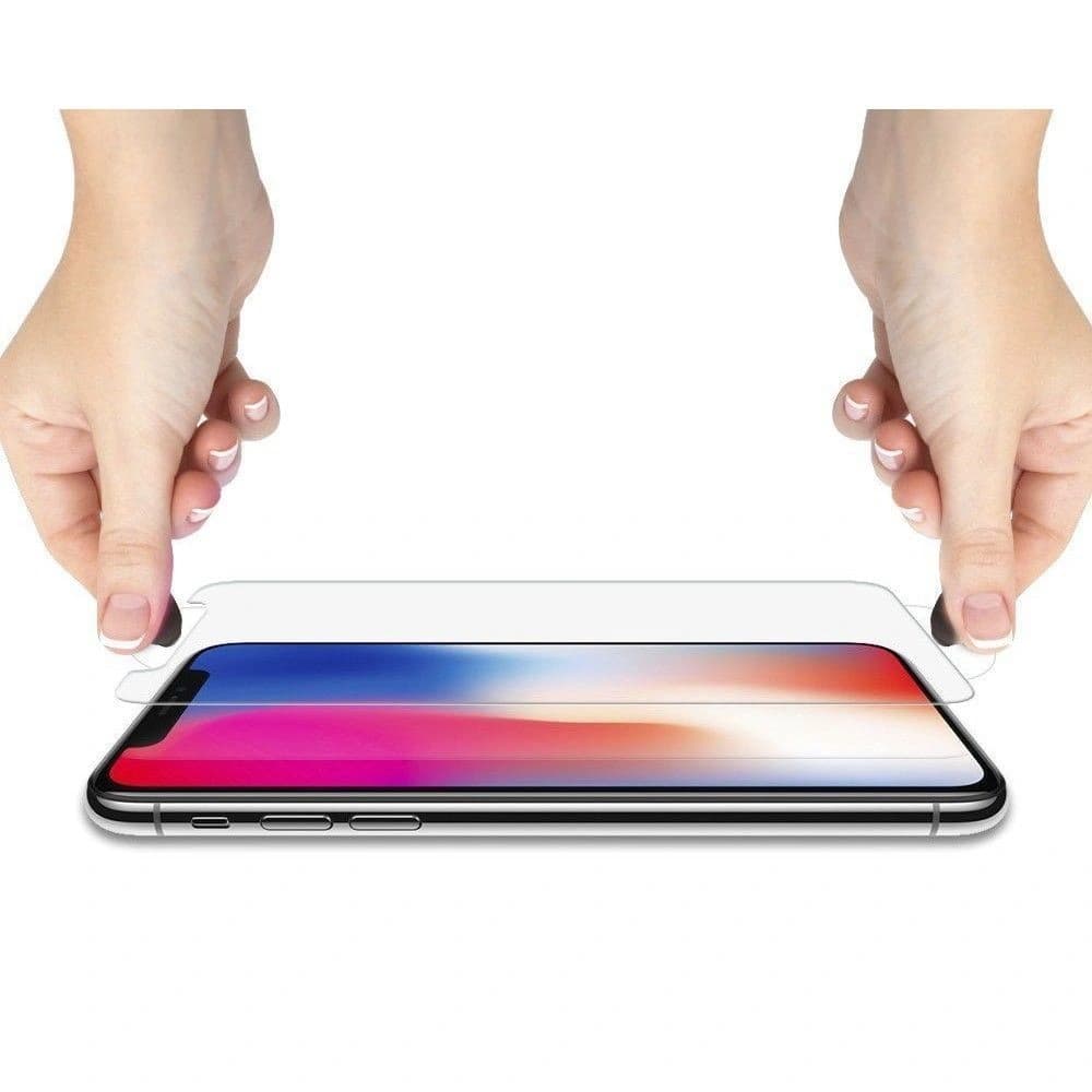 Tvrzené sklo Spigen GLAS.tR Slim Case Friendly iPhone 11/iPhone XR Čiré - 4