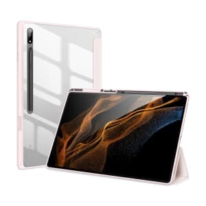 Case Dux Ducis Toby Samsung Galaxy Tab S8 Ultra Stylus-Halter rosa