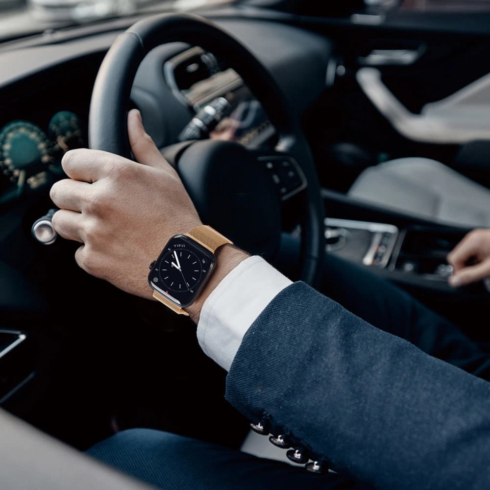 Dux Ducis Magnetic Strap Apple Watch 4/5/6/7/SE/8/9/Ultra 44/45/49mm gold (Milanese Version) - 9