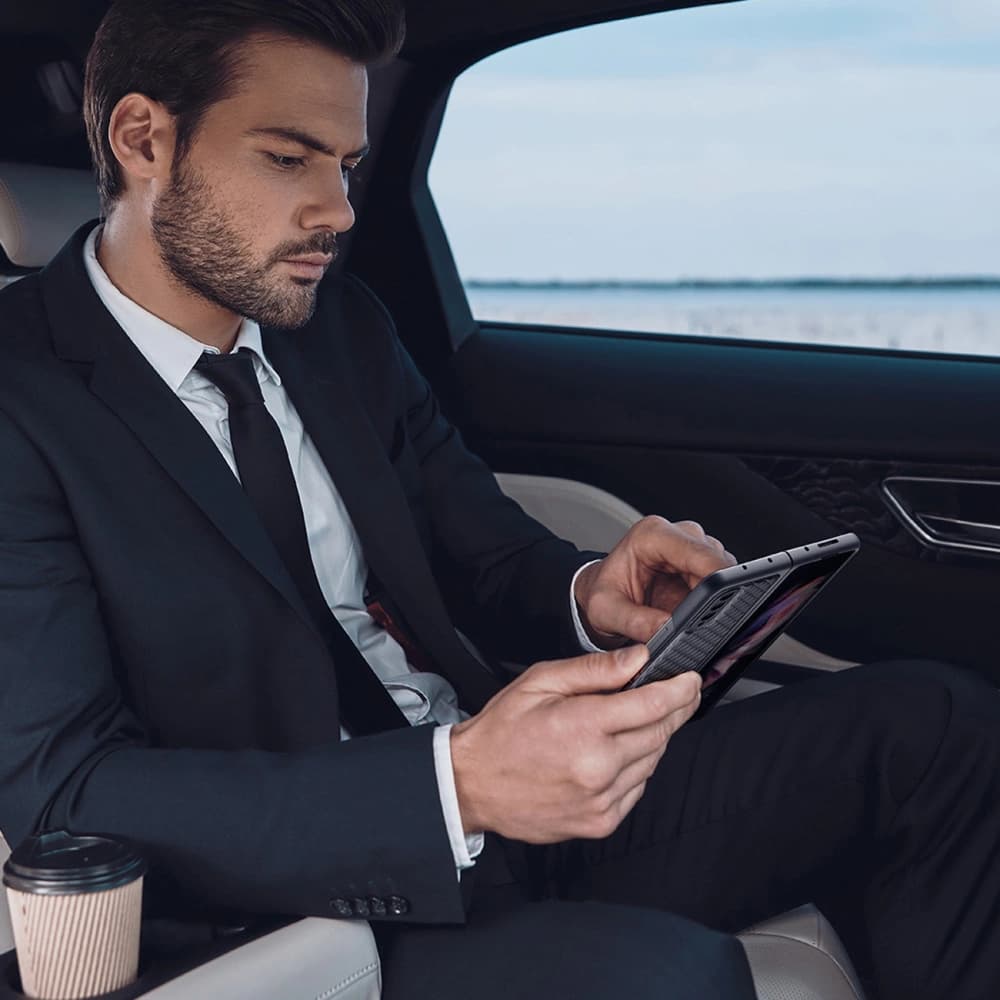 Etui Dux Ducis Venice Samsung Galaxy Z Fold 3 modrý - 11