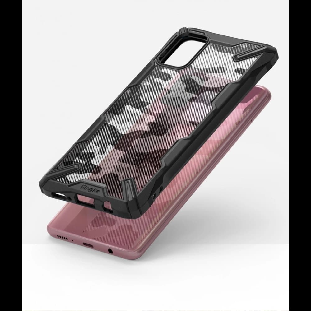 Etui Ringke Fusion-X Design Samsung Galaxy A71 Camo (Moro) Black - 4