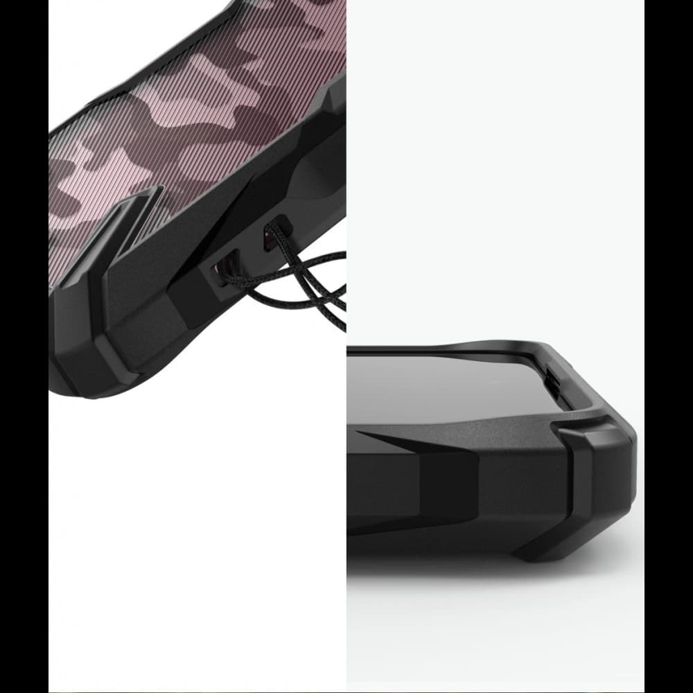Etui Ringke Fusion-X Design Samsung Galaxy A71 Camo (Moro) Black - 6