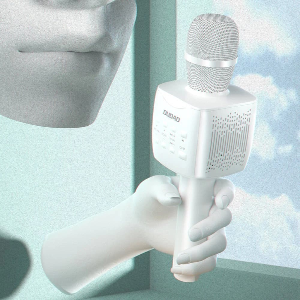 Dudao bezprzewodowy mikrofon do karaoke Bluetooth 5.0 czarny (Y16S) - 6