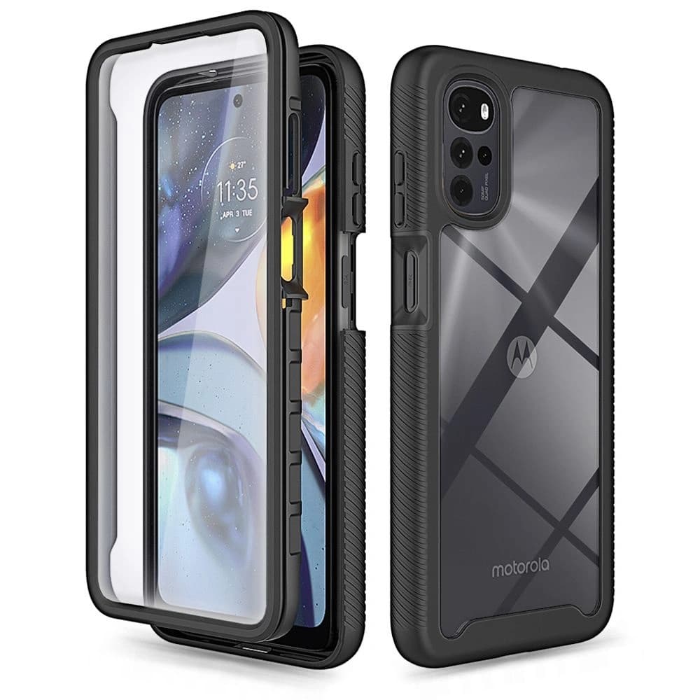 Case Tech-Protect Defense360 Motorola Moto G22/E32/E32s Schwarz - 1
