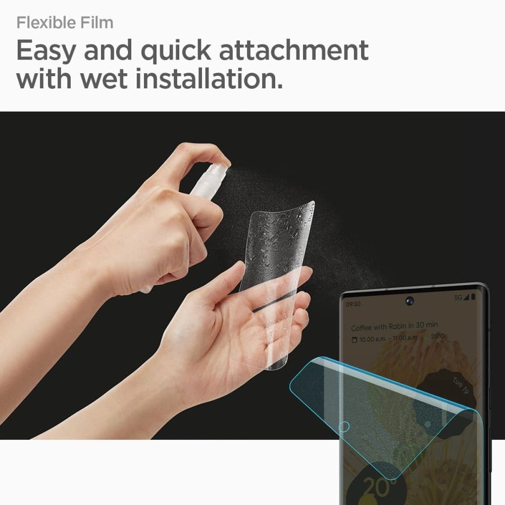 Folie Spigen Neo Flex Google Pixel 7 Pro Klar [2 PACK] - 4