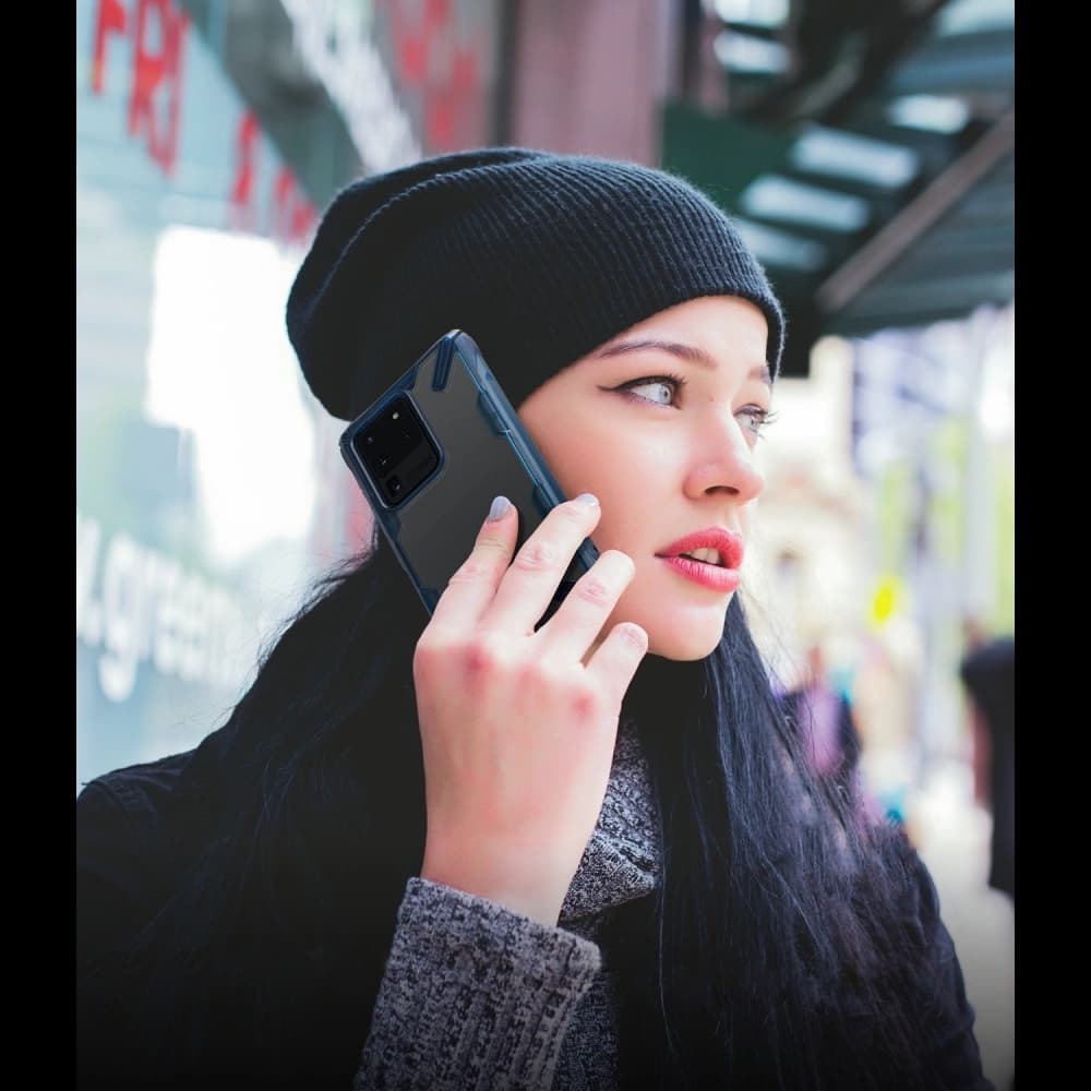 Etui Ringke Fusion-X Samsung Galaxy S20 Ultra Space Blue - 2