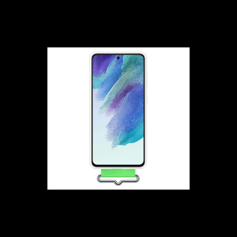 Case Samsung Galaxy S21 EF-GG990TW weiß/white Silikon Cover Strap - 2