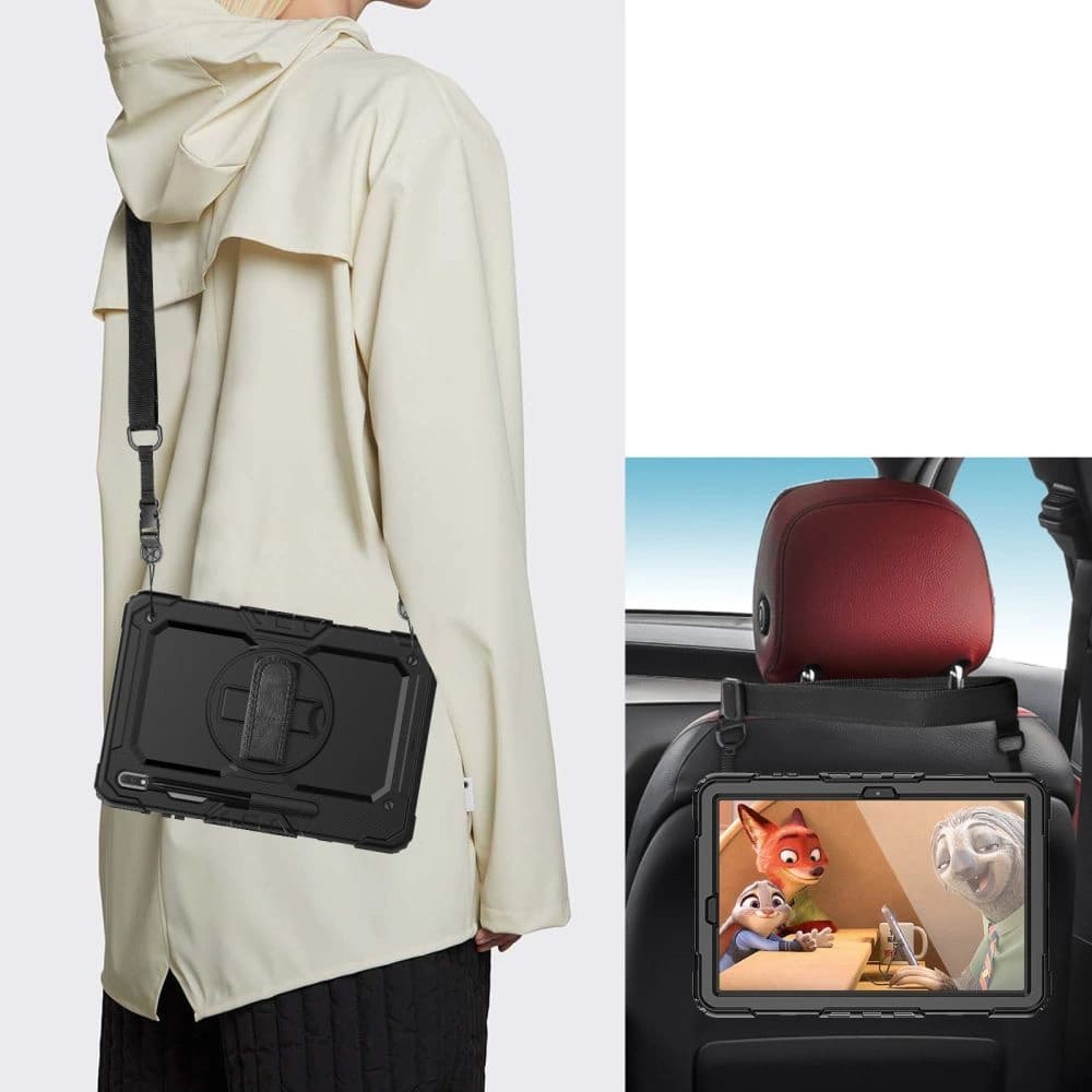 Etui Tech-Protect Solid360 Samsung Galaxy Tab S8+ Plus/S7+ Plus/S7 FE 12.4 Negru - 5