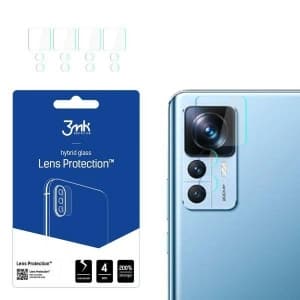 Hibrid de sticlă pentru obiectivul aparatului 3MK Lens Protect Xiaomi 12T/12T Pro [4 PACK]
