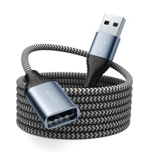 Joyroom USB 2.0 (female) - USB (male) Extension Cable 2m grey (S-2030N13 grey)