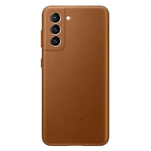 [OUTLET] Etui Samsung Galaxy S21+ Plus EF-VG996LA brązowy/brown Leather Cover