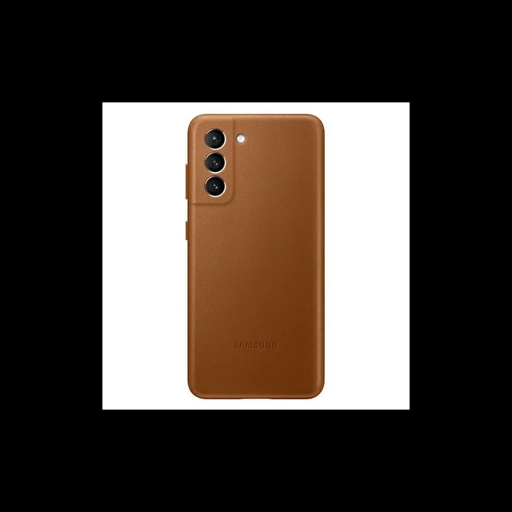 [OUTLET] Case Samsung Galaxy S21+ Plus EF-VG996LA braun/brown Lederhülle - 1