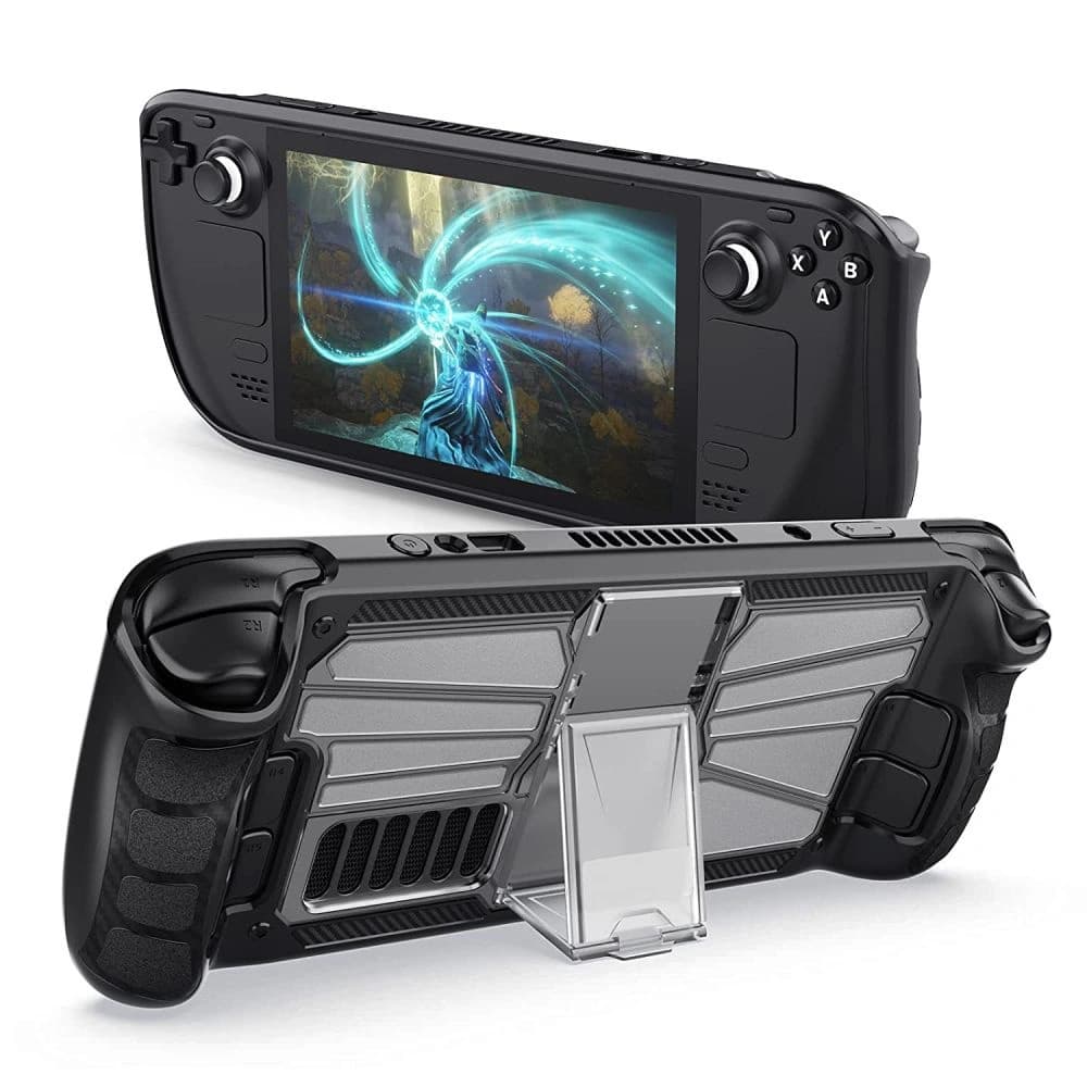 Tech-Protect Defense Valve Steam Deck LCD / OLED Black/Clear - 1