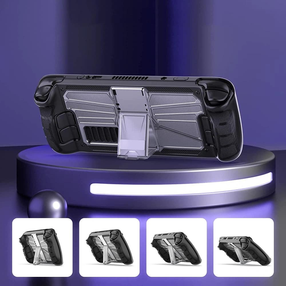 Tech-Protect Defense Valve Steam Deck LCD / OLED Black/Clear - 3