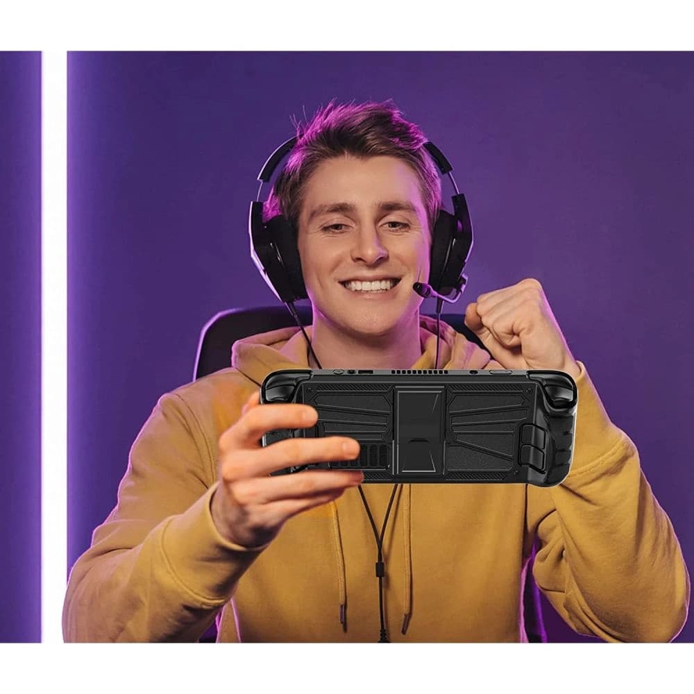 Tech-Protect Defense Valve Steam Deck LCD / OLED Black/Clear - 6