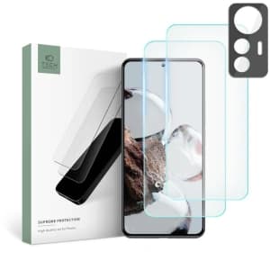 Gehärtetes Glas + für Kameraobjektive Tech-Protect Supreme Set Xiaomi 12T Klar [2+1 PACK]