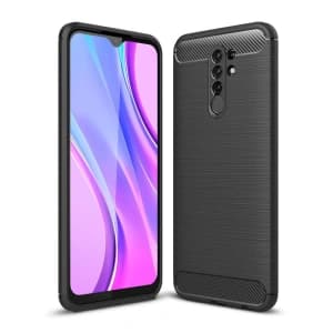 Case Tech-Protect TPUCarbon Xiaomi Redmi 9 Schwarz
