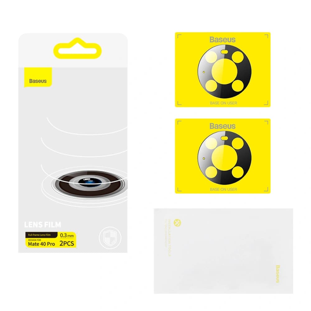 Fólia a Baseus lencséhez Huawei Mate 40 Pro 0.3mm átlátszó [2 PACK] - 6