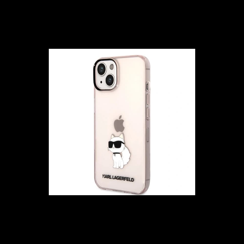 Karl Lagerfeld KLHCP14SHNCHTCP Apple iPhone 14 pink hardcase Ikonik Choupette - 2