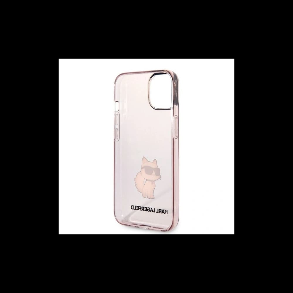 Karl Lagerfeld KLHCP14SHNCHTCP Apple iPhone 14 pink hardcase Ikonik Choupette - 7
