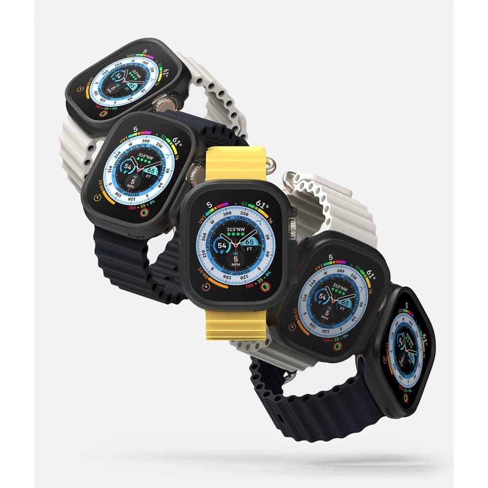 Etui Ringke Slim Apple Watch Ultra 1 / 2 / 3 49mm Clear & Matte Black [2 PACK] - 4