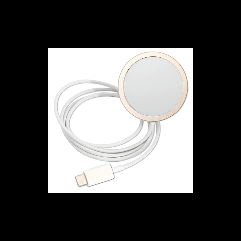 Guess GUBPP12MH4EACSW Case + Wireless Charger Apple iPhone 12/12 Pro brown hard case 4G Print MagSafe - 9