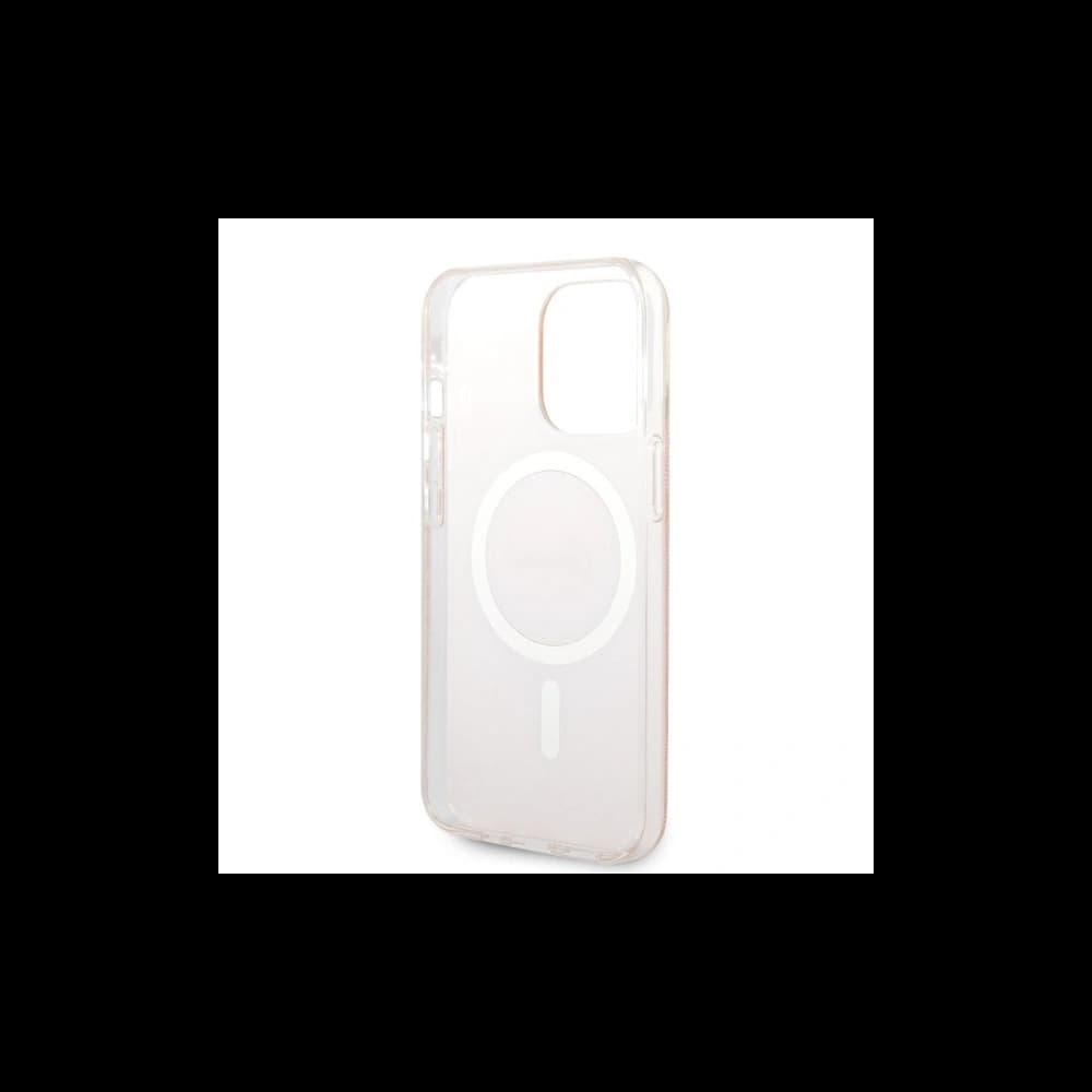 Guess GUBPP13LH4EACSP Case + Wireless Charger Apple iPhone 13 Pro pink hard case 4G Print MagSafe - 7