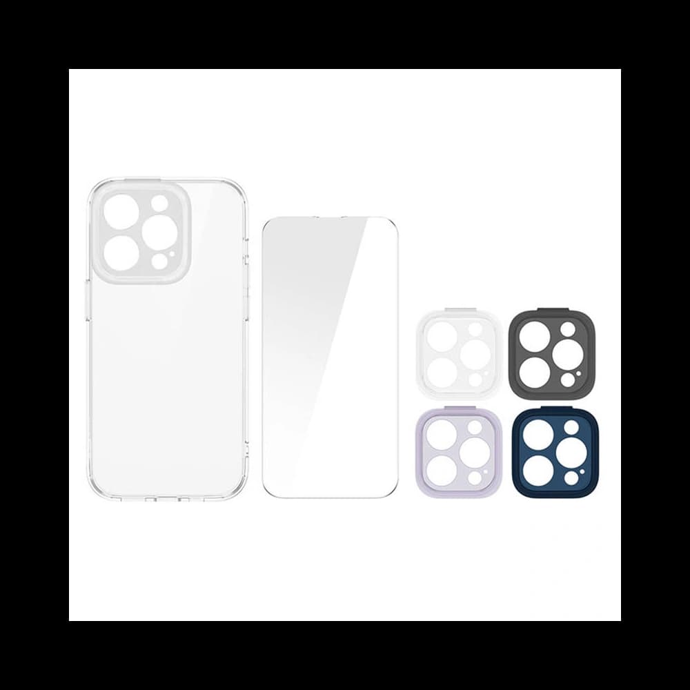 Set husă + sticlă + capac pentru cameră Baseus Illusion Apple iPhone 14 Pro Max - 6