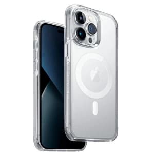 Etui UNIQ Combat Apple iPhone 14 Pro Max MagClick Charging przeźroczysty/dove satin clear