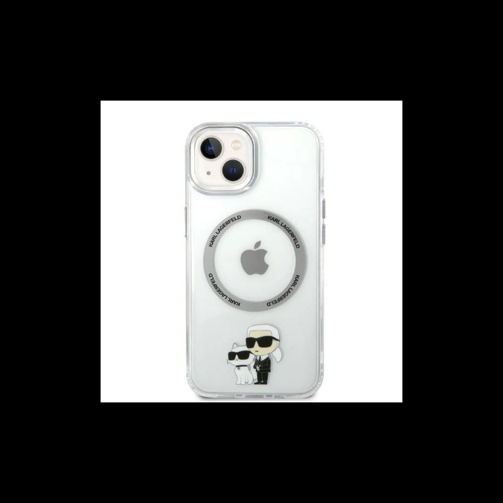 Etui Karl Lagerfeld KLHMP14SHNKCIT Apple iPhone 14 hardcase transparent Iconic Karl&Choupette Magsafe - 3