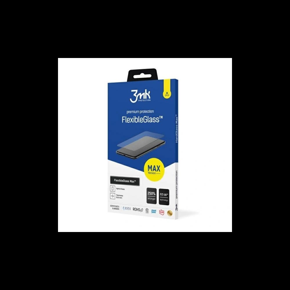 Szkło hybrydowe 3MK FlexibleGlass Max Samsung Galaxy S21 FE czarne - 1