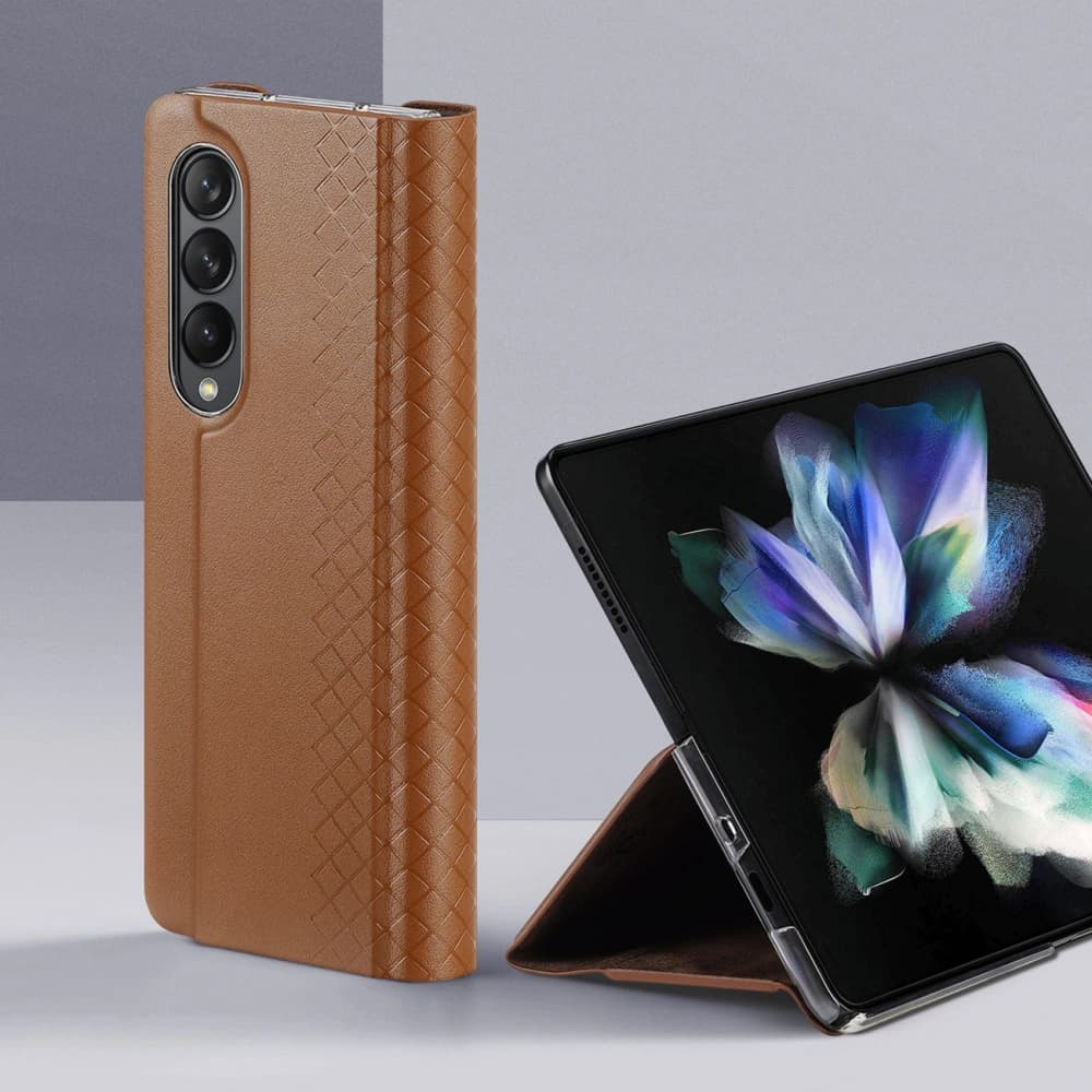 Etui DuxDucis Bril Samsung Galaxy Z Fold 3 hnědé - 4
