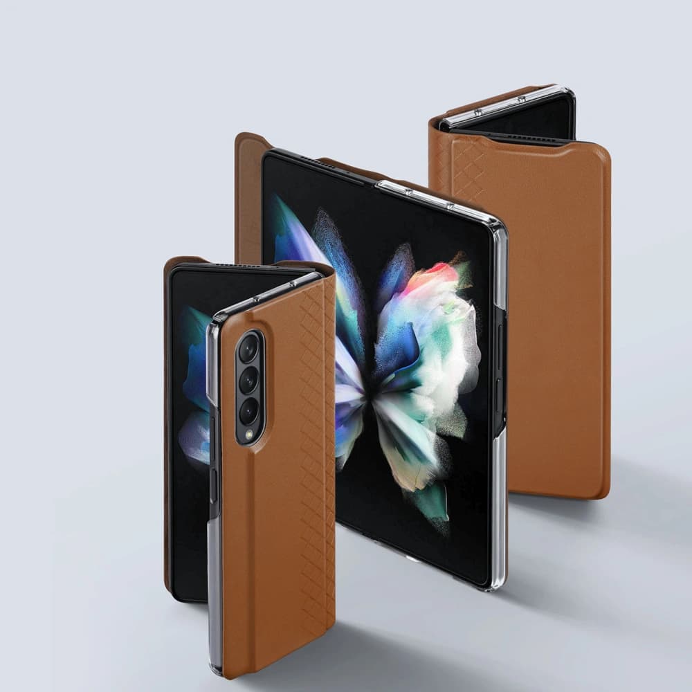 Etui DuxDucis Bril Samsung Galaxy Z Fold 3 hnědé - 7
