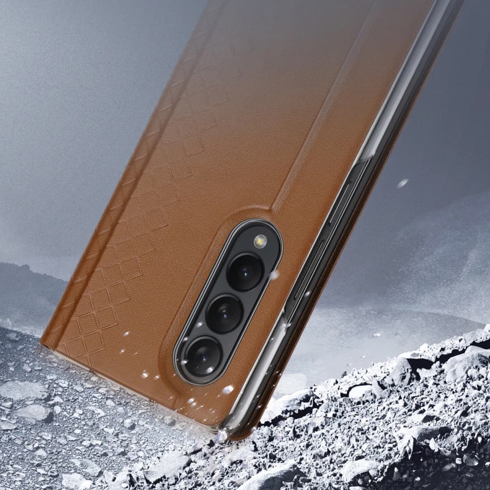 Etui DuxDucis Bril Samsung Galaxy Z Fold 3 hnědé - 11