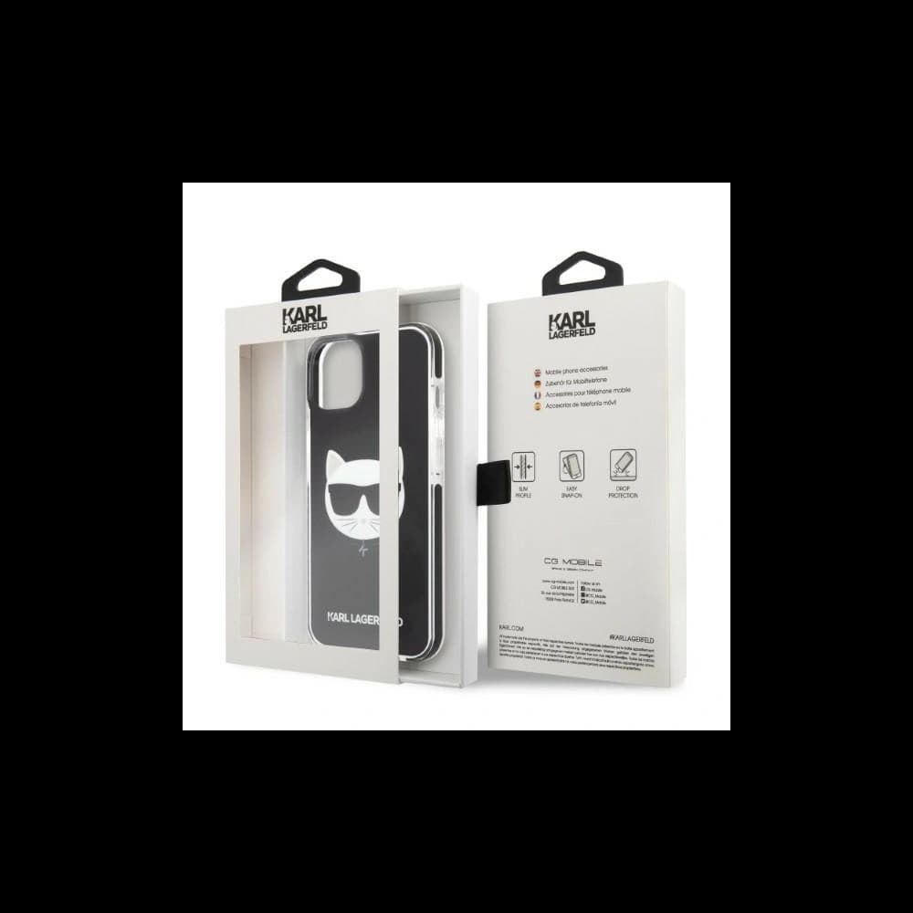 Etui Karl Lagerfeld KLHCP13STPECK Apple iPhone 13 mini hardcase czarny/black Choupette Head - 8